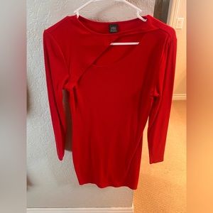 This is basically new basic red dress that can be a staple in your closet.